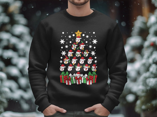 Tis The Season to Baseball Tree Sweatshirt - NuKrypton Sweatshirt MD - 71969722