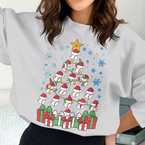 Tis The Season to Baseball Tree Sweatshirt