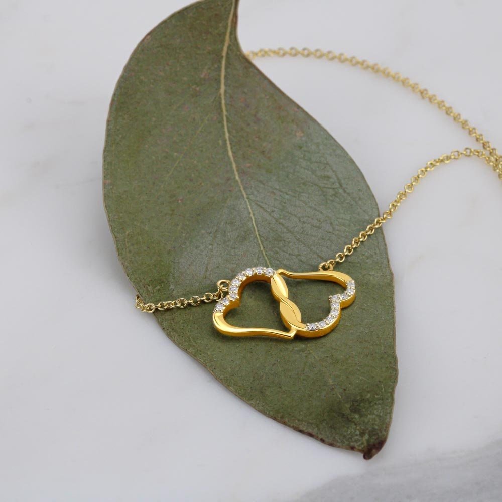 To My Awesome Wife - 10K Gold Heart Necklace - NuKrypton Necklaces