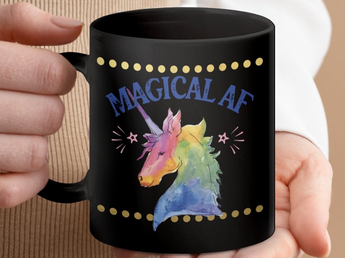 Unicorn Magic Power - Magical AF Mugs - NuKrypton Coffee Mugs MD - 71360746