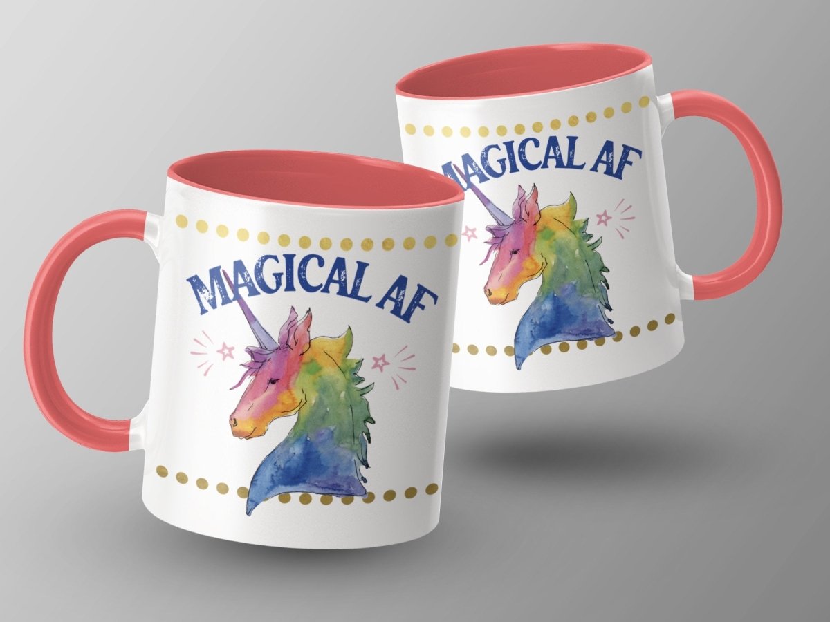 Unicorn Magic Power - Magical AF Mugs - NuKrypton Coffee Mugs MD - 71360747