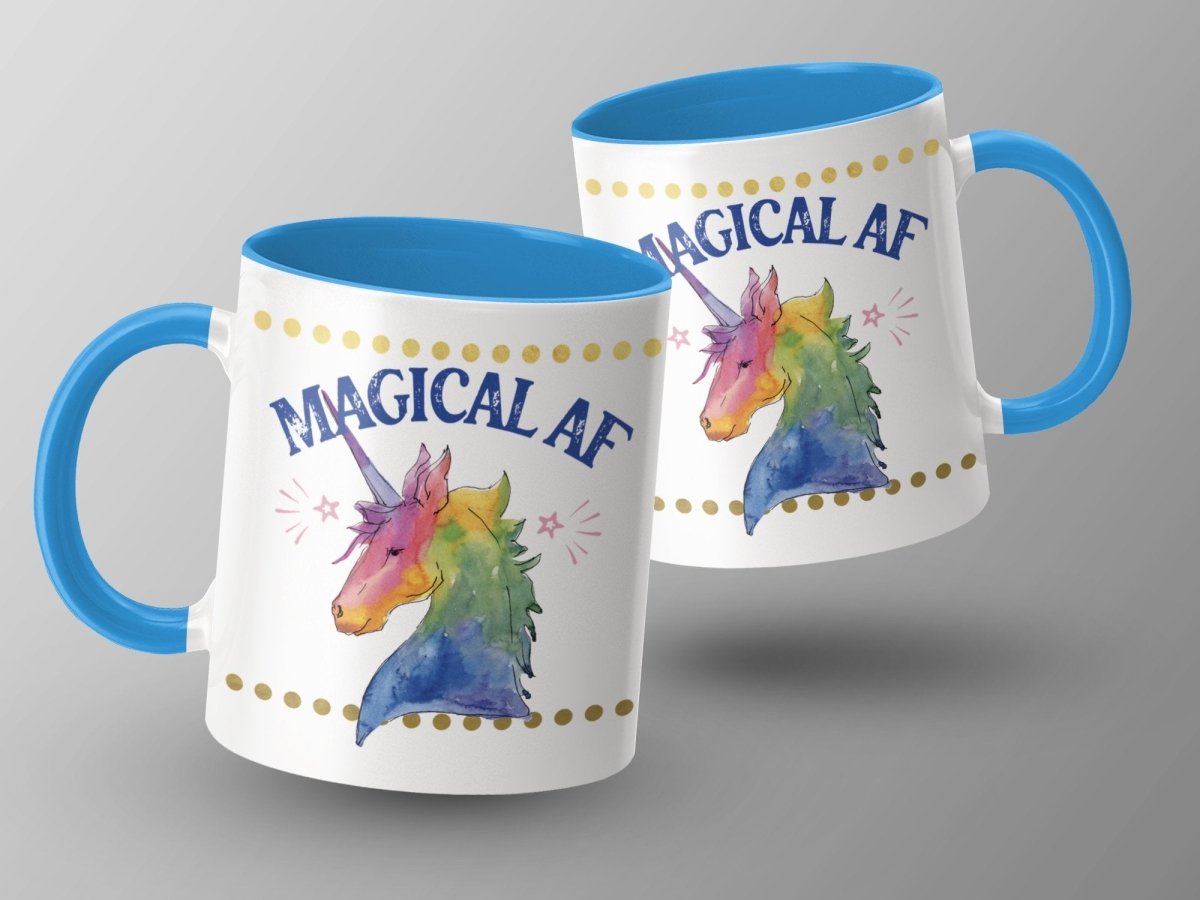 Unicorn Magic Power - Magical AF Mugs - NuKrypton Coffee Mugs MD - 71360750