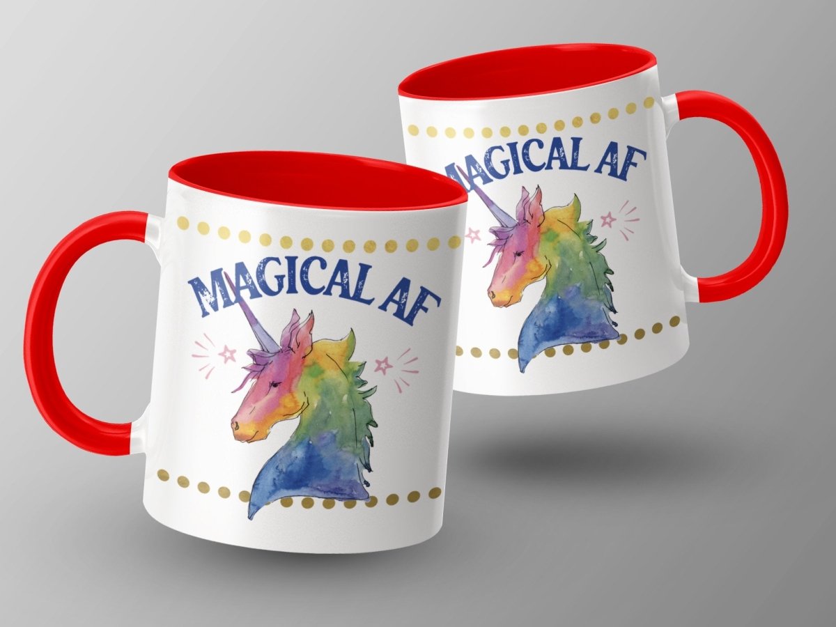 Unicorn Magic Power - Magical AF Mugs - NuKrypton Coffee Mugs MD - 71360749