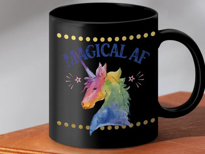 Unicorn Magic Power - Magical AF Mugs - NuKrypton Coffee Mugs MD - 71360751