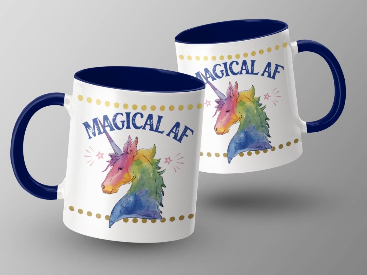 Unicorn Magic Power - Magical AF Mugs - NuKrypton Coffee Mugs MD - 71360748