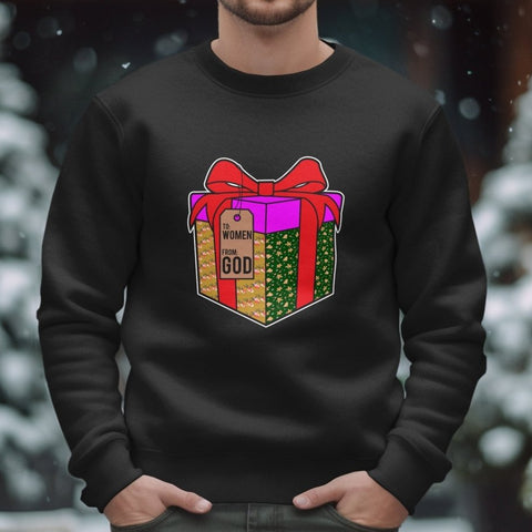 Unwrap Greatness - Funny Holiday Sweatshirt