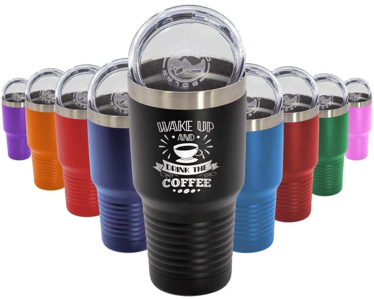 Wake Up and Smell The Coffee Insulated Tumbler - NuKrypton Tumblers cust - 673582 - 294 - 10