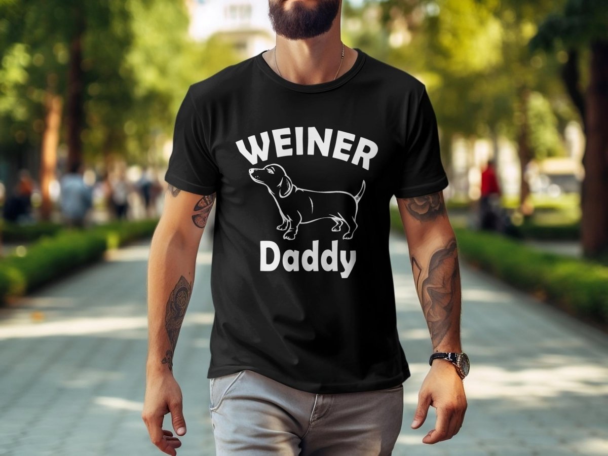 Weiner Daddy - Dachshund Dad T-shirt - NuKrypton T-Shirts