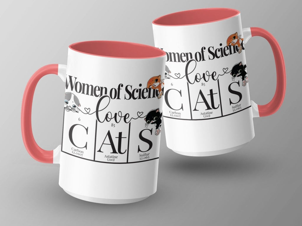 Women of Science Love Cats Sarcastic Fun Mugs - NuKrypton Coffee Mugs MD - 71360837