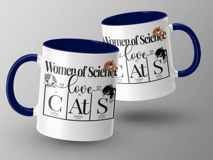 Women of Science Love Cats Sarcastic Fun Mugs - NuKrypton Coffee Mugs MD - 71360832