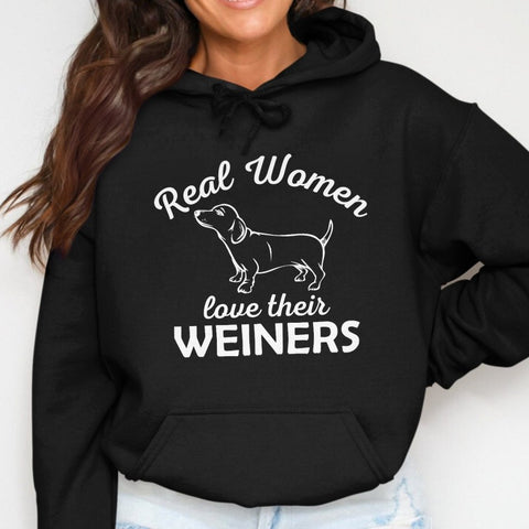 Women & Their Weiners - Dog Mom Hoodie